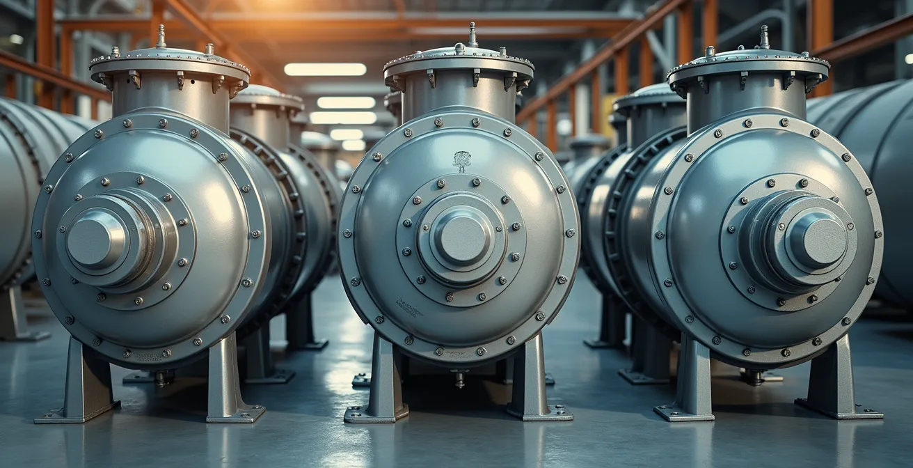 Infrastructure pétrolière montrant les systèmes d'injection d'eau et équipements de phase secondaire dans un champ de l'Alberta