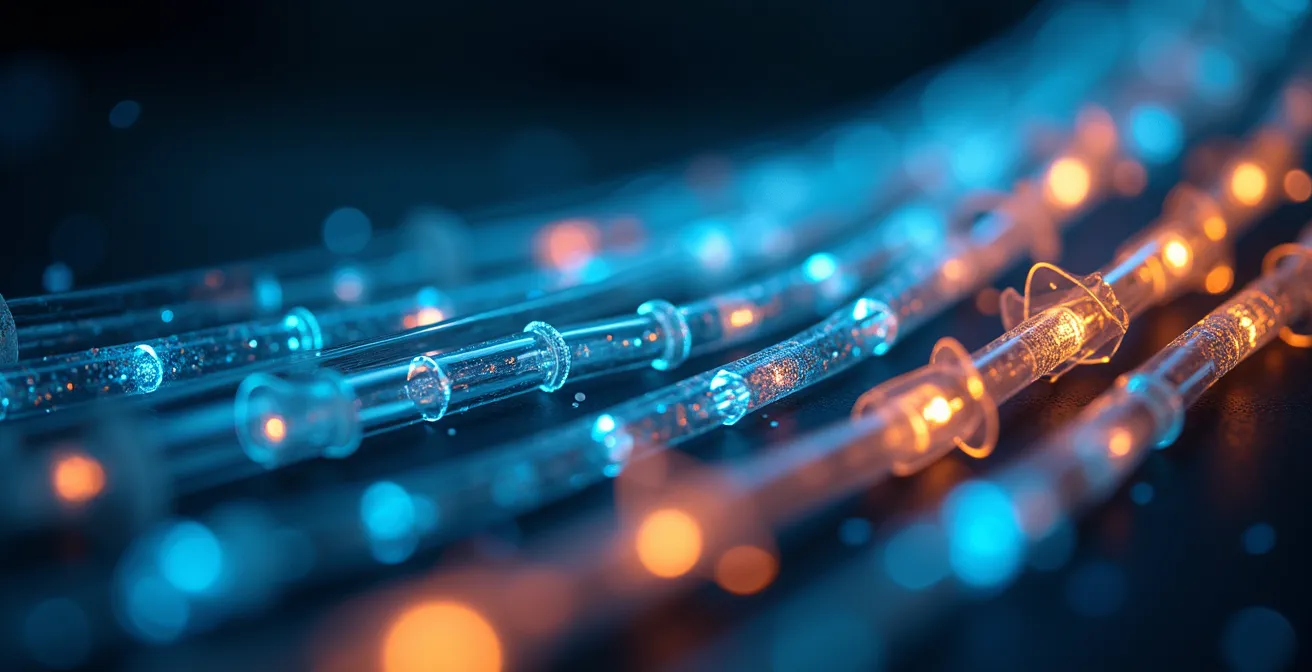 Représentation abstraite de flux de données et modélisation 3D d'un puits de forage